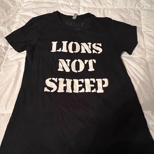 Lions Not Sheep t shirt